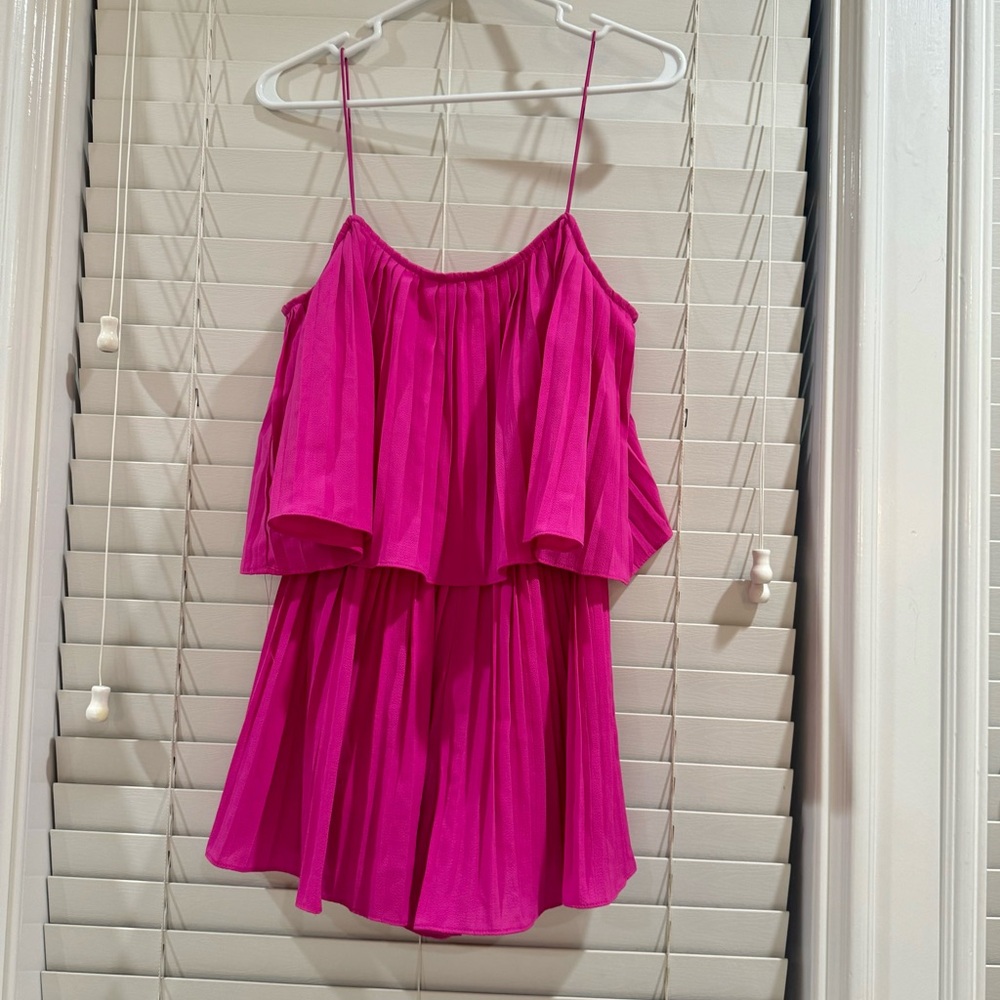 She + Sky Hot Pink Romper